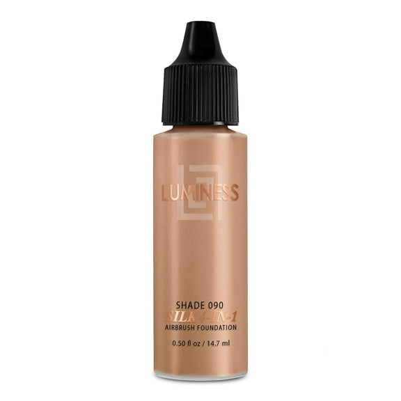 Luminess Air Silk 4-In-1 Airbrush Foundation- Foundation, Shade 090 (.5 Fl Oz) - Sheer to Medium Coverage - Anti-Aging Formula Hydrates and Moisturizes