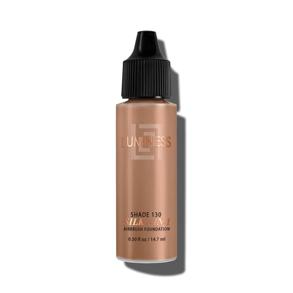 Luminess Air Silk 4-In-1 Airbrush Foundation- Foundation, Shade 130 (.5 Fl Oz) - Sheer to Medium Coverage - Anti-Aging Formula Hydrates and Moisturizes