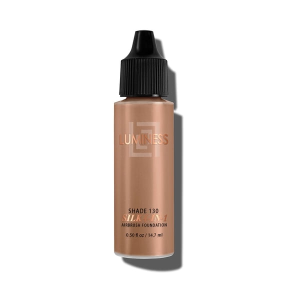 Luminess Air Silk 4-In-1 Airbrush Foundation- Foundation, Shade 130 (.5 Fl Oz) - Sheer to Medium Coverage - Anti-Aging Formula Hydrates and Moisturizes