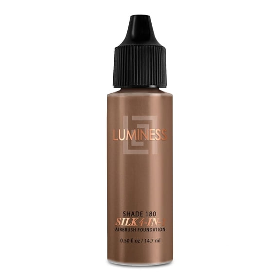 Luminess Air Silk 4-In-1 Airbrush Foundation- Foundation, Shade 180 (.5 Fl Oz) - Sheer to Medium Coverage - Anti-Aging Formula Hydrates and Moisturizes