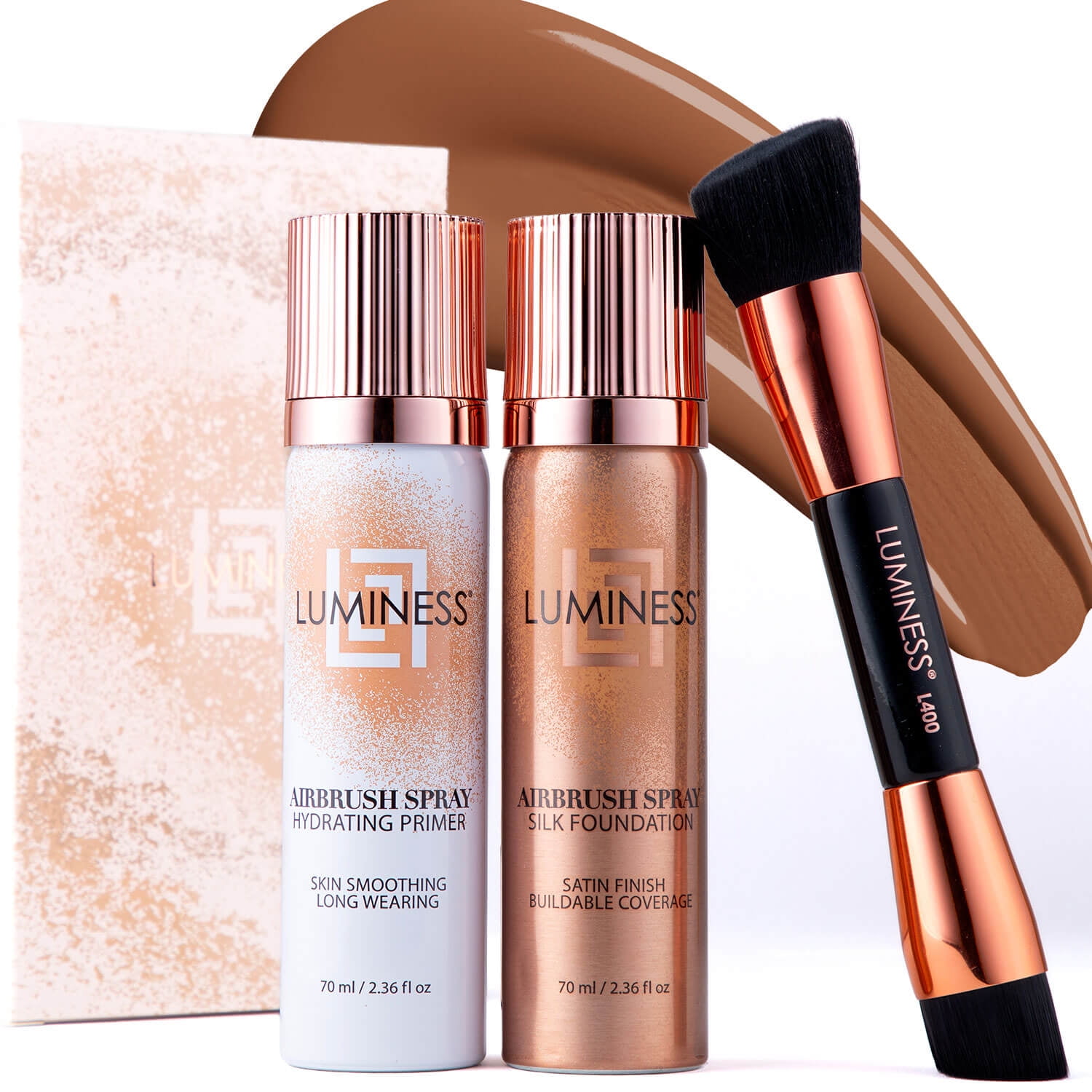 Walmart promo code:  Luminess Silk Airbrush Starter Kit: with Foundation, 2 fl oz, Primer, 1.66 fl oz & Buffing Brush