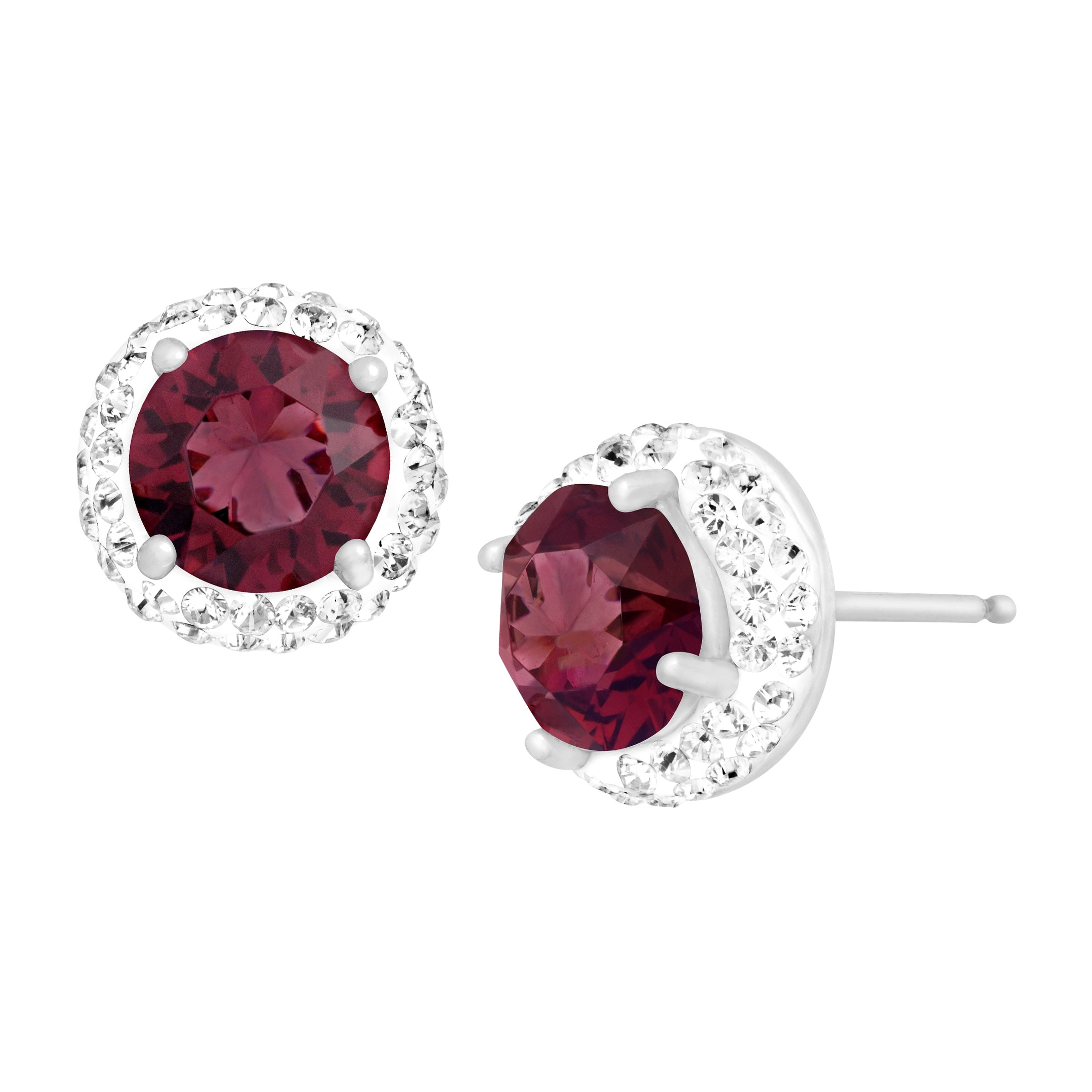 Swarovski Crystal Red Heart Shape Stilla Stud Earrings – Day's Jewelers