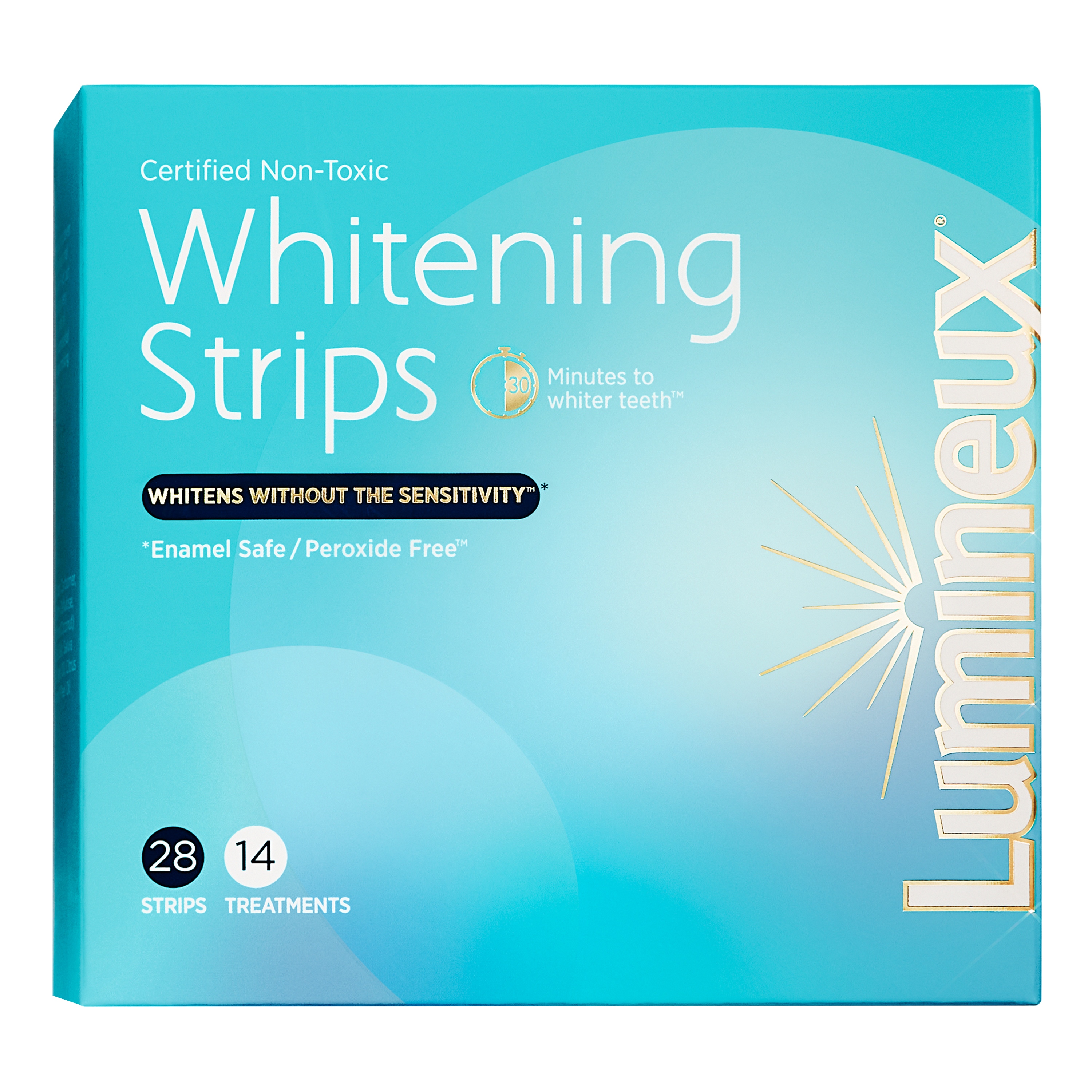 Lumineux Enamel-Safe & Peroxide-Free Teeth Whitening Strips, Dentist Formulated, 14-Pack - image 1 of 9