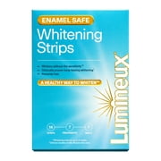 Lumineux Teeth Whitening Strips, Peroxide-Free & Enamel-Safe, 7 Treatments