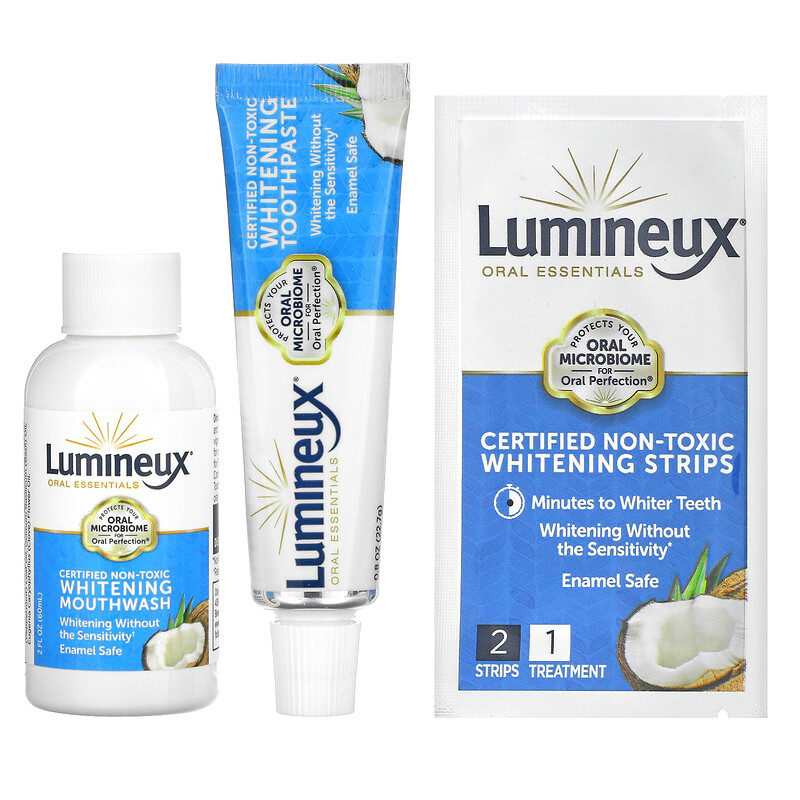Lumineux Oral Essentials, Certified NonToxic Whitening Strips, 28 Strips