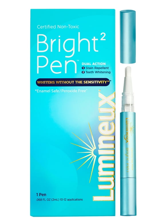 Lumineux Teeth Whitening & Dual Action Stain Repellant Bright, 2 Pens