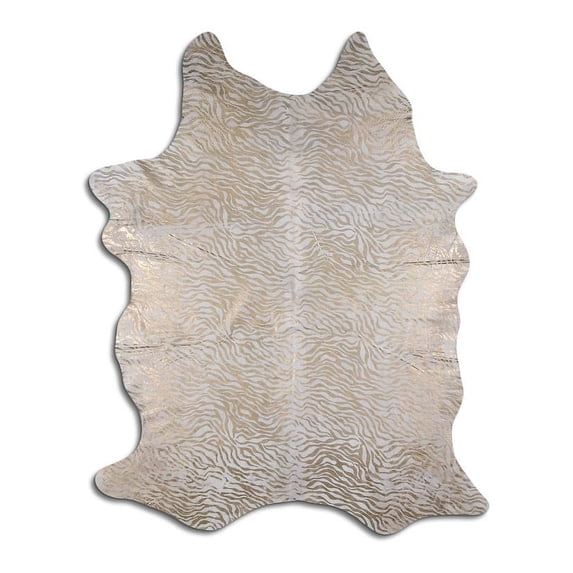 Luminiferous cowhide rugs for sale GOLD BABY ZEBRA ON BEIGE rug
