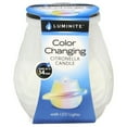 Luminite ColorChanging Citronella Candle with LED Lights, Polynesian