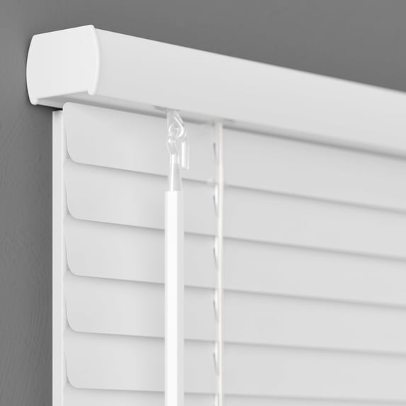Lumino 1" Cordless Aluminum Blinds, White, 18"W x 48"L