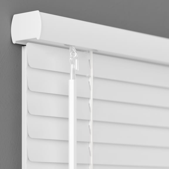 Lumino 1" Cordless Aluminum Blinds, White, 32"W x 48"L