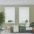 thumbnail image 1 of Lumino 1" Vinyl Cordless Room Darkening Mini Blinds, White, 35"W x 60"L, 1 of 4