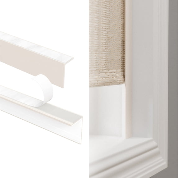 Lumino Blackout Roller Shade Side Tracks, 68"L, Taupe, 2-Pack