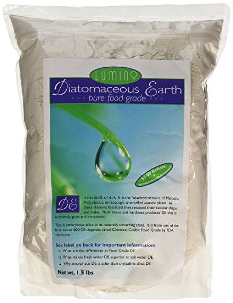 Lumino Wellness Pure Food Grade Diatomaceous Earth 1.5 lb Powder