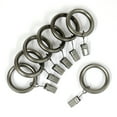 thumbnail image 1 of Lumino 1" Pewter Curtain Clip Rings (7 pack), 1 of 4