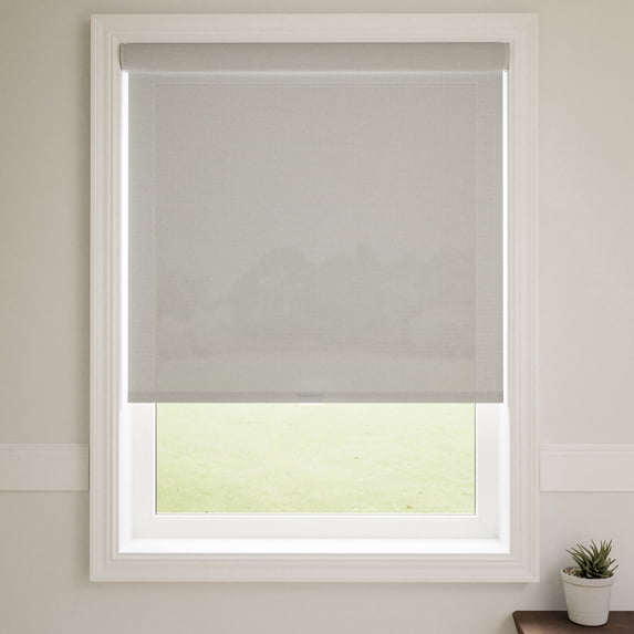 Lumino Solar Shades, Light Gray, 61.5"W x 72"L