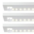 thumbnail image 1 of Luminoodle Click 3-Pk , Warm White 1 meter Battery Powered Tap Light Strip for Closet, Pantry, LED Shelf Lighting, Wireless Stick Anywhere Adhesive String Push Light, Warm White (2700K), 1 of 6