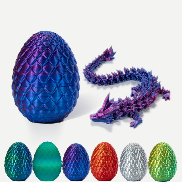 Luminous 3D Printed Dragon Eggs with Dragon Inside Fidget Toys for ...