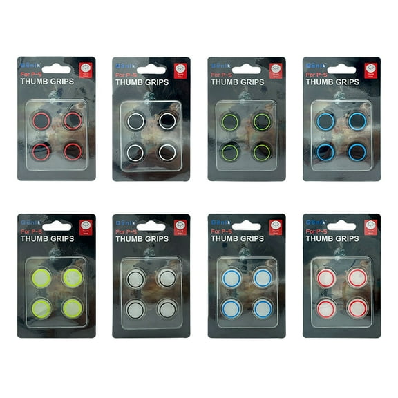 Luminous 3D Silicone Controller Thumb Grips for PS5 PS4 Xbox One 360 PRO XSX, 4-in-1 Set Multi-Color