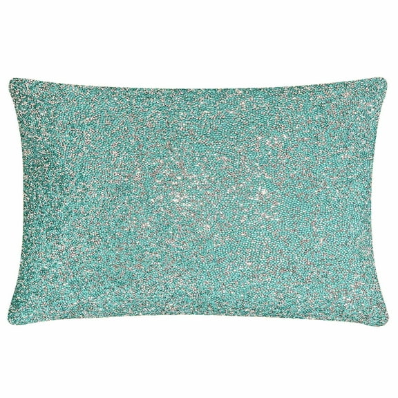 Luminous Allover Pillow - 14x20 - Aqua