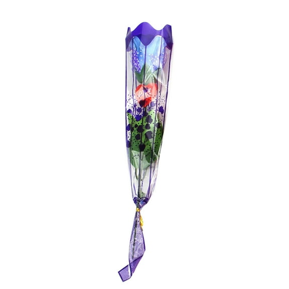 Luminous Artificial Rose Flower - Battery-Powered LED Decor with Red Flashing Light - Push-Button Base for Wedding Gifts & Decorations
