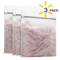 thumbnail image 1 of 3pcs Zippered Mesh Laundry Bag, Breathable Washer Bags for Lingerie Delicates Wash for Home & Travel, 1 of 7