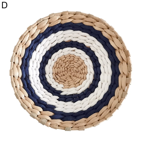 Visland Woven Wall Basket Decor - Woven Bowls Trays, Hanging Baskets Outdoor Indoor For Home Table Wall Art. Rustic Woven But Durable Structured Boho Decorations