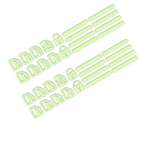 Luminous Car Button Sticker, Waterproof Wear-resistant Glow In The Dark Decal for Window Lift Swit-ch
