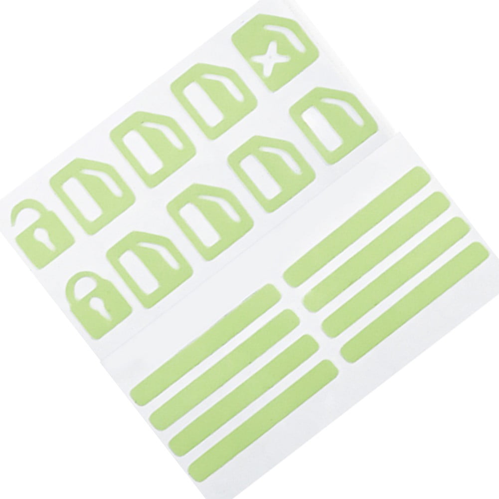 Luminous Car Door Interior Panel Switch Decals for Easy Installation