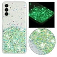 thumbnail image 1 of Luminous Case for Samsung Galaxy S24 Plus, Glow in the Dark Fluorescent Glitter Case for Women Girls, Bling Sparkle Lightweight Slim Shockproof Protective Phone Cover for Galaxy S24 Plus, Green, 1 of 6