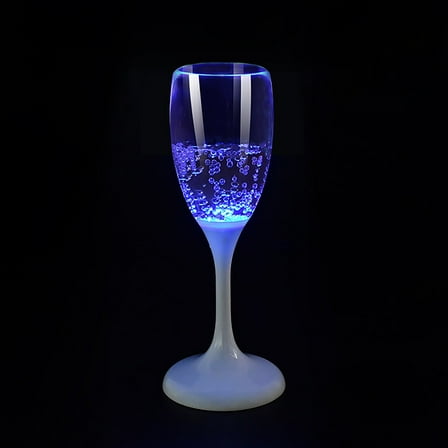 Luminous Champagne Glass Blue