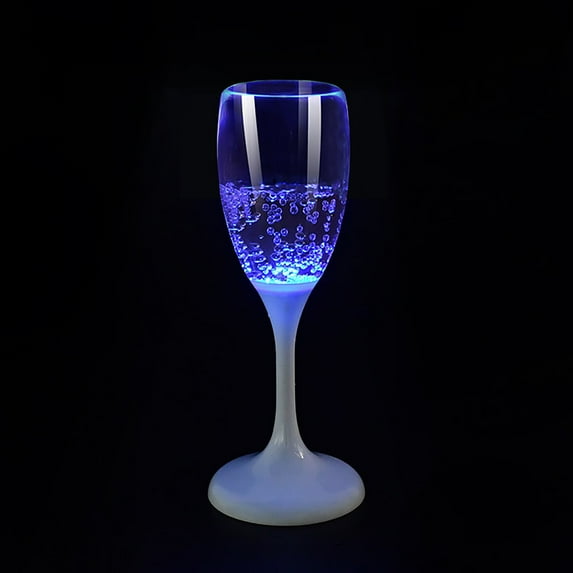 Luminous Champagne Glass Blue