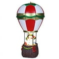 thumbnail image 1 of Luminous Christmas Ornaments Resin House Decoration Santa Hot Air Balloon Miniature Holiday Decoration B, 1 of 9