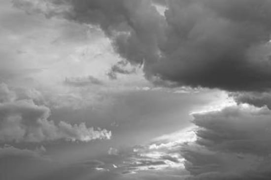 Luminous Clouds I BW Canvas Art - Linda Omelianchuk (24 x 36)