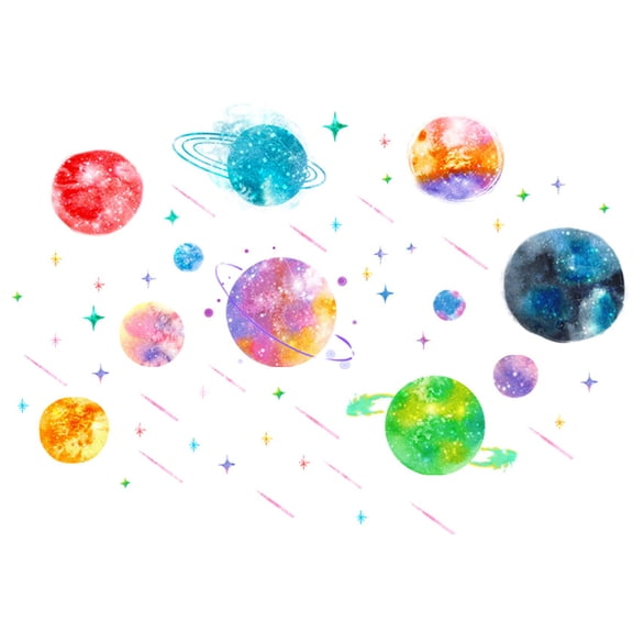 Luminous Color Universe Wall Sticker Fluorescent Space