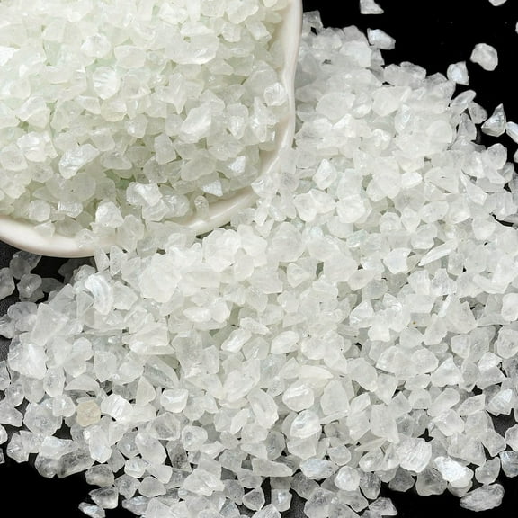 Luminous Crushed Glass Craft Irregular Glass Chips for DIY Vase Filler Garden Decoration White 4.5~11.5x1.5~3x2.5mm diy