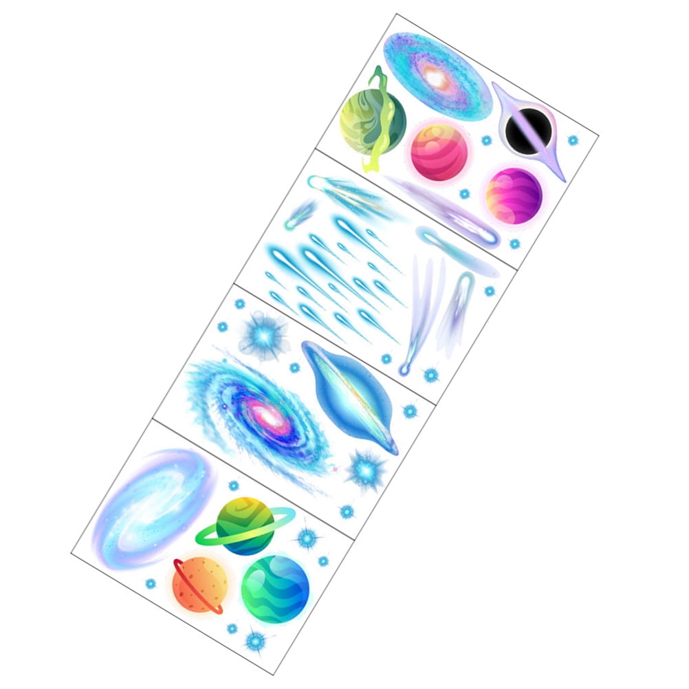 Luminous Decals Ceiling Sticker Decors Galaxy Chart Glow Nursery