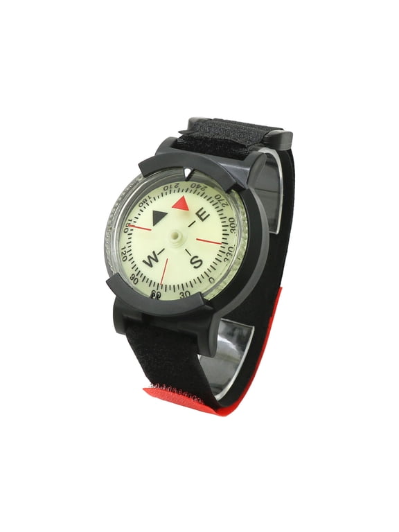 Luminous Dial Watch, 50m Compass, Waterproof Dial Compass with Wrist Strap