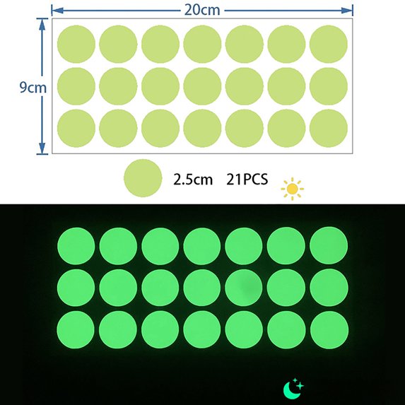 Luminous Dots Wall Stickers Fluorescent Home Children's Room Wall DIY Self-adhesive Decorative Glow In The Dark Stickers