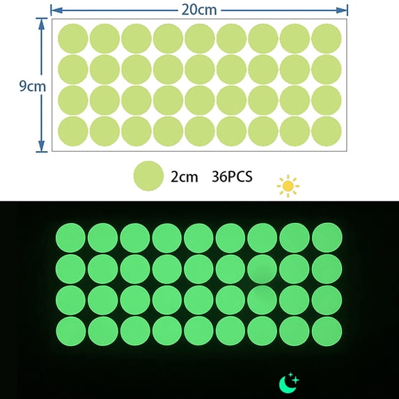 Luminous Dots Wall Stickers Fluorescent Home Children's Room Wall DIY Self-adhesive Decorative Glow In The Dark Stickers