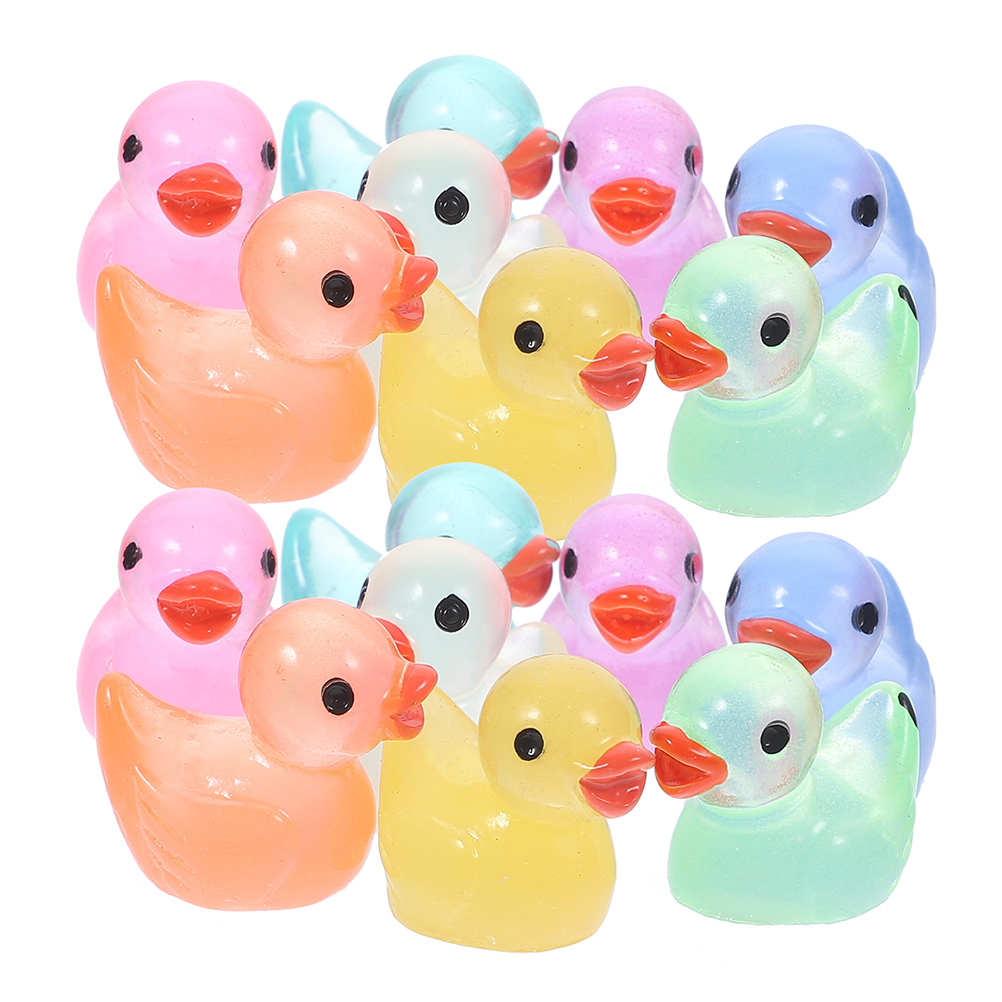 DERAYEE 60PCS Halloween Mini Resin Ducks - Cute Duck Figurines For Party Decor & Crafts