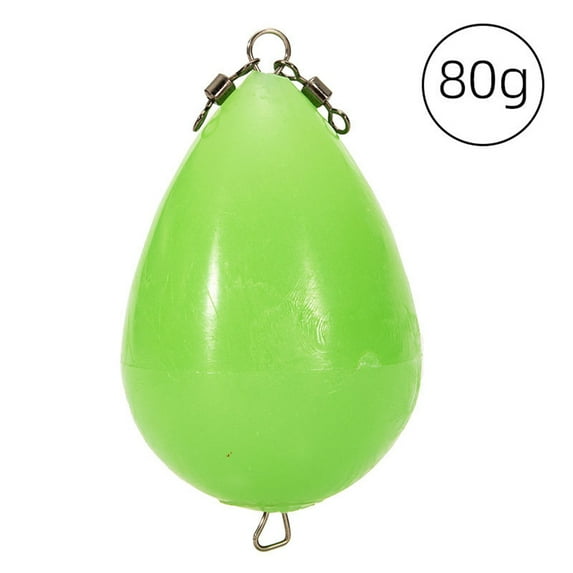 Luminous Egg Float Night Fishing Long-distance Casting Rotating Fishing Float Bobber Bait Accessories