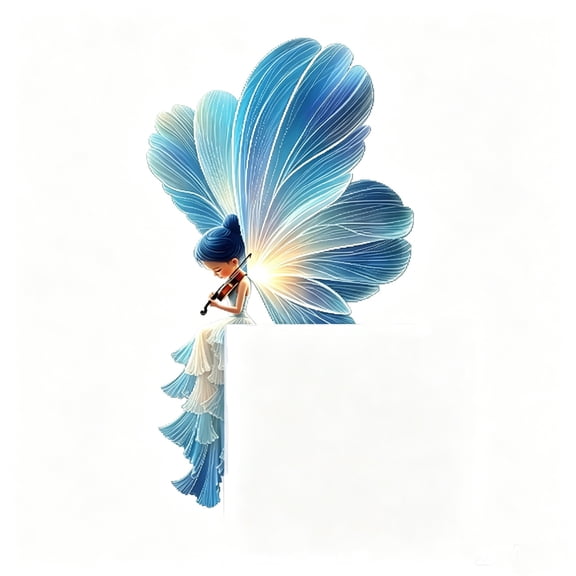 Luminous Fairy Switch Wall Sticker Glows In Dark Butterfly Elf Playing Violin Light Socket Decor Decal