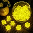 thumbnail image 1 of Luminous Fake Ice Cubes Glow Ice Block Set Bar Props For Photography Aquarium Decor, Realistic Glow Durable Reusable Easy Display For Bar Party Aquarium Wedding Decoration, 1 of 6