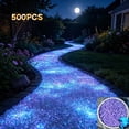 thumbnail image 1 of Luminous Fluorescent Plastic Pebbles Glowing Decorative Stones for Aquarium Fish Tank Patio Walkway Yard Outdoor Garden Ornament, 1 of 5