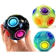 Luminous Galaxy Rainbow Ball - Black