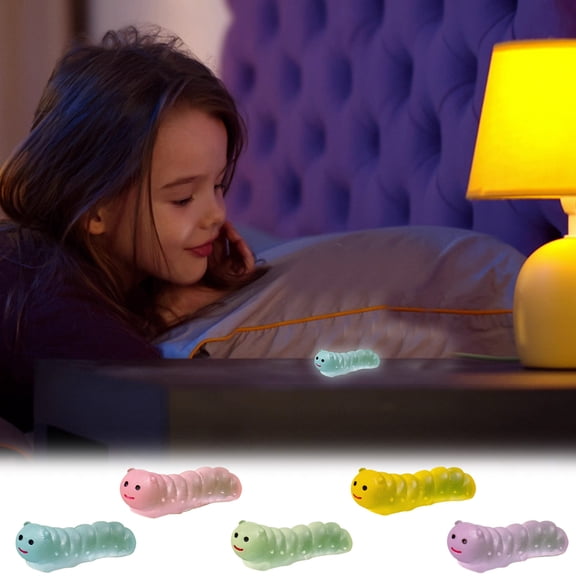 Garden Ornaments - Glow in the Dark Moss Style | Weather-Resistant Plastic | Multicolor | 3 pcs | 2.5x1.3 cm Each | Outdoor Garden Decor