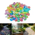 thumbnail image 1 of Luminous Garden Pebbles 150Pcs, Glow in The Dark Rocks for Walkway Pathway, Solar Powered Stones for Aquarium Fish Tank, Non-Radioactive Resin Rocks for Outdoor Landscaping Decor, 1 of 8
