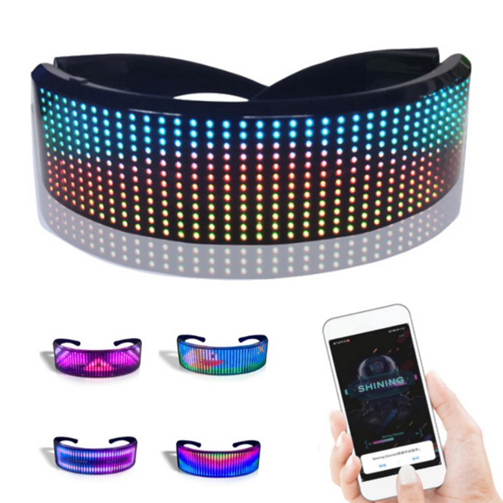 Luminous Glasses with LED Light - Stylish Full Color Birthday Party ...