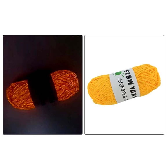 Luminous Glow-in-the-Dark Yarn for Hand-Woven DIY Crafts, Soft Glow Thread