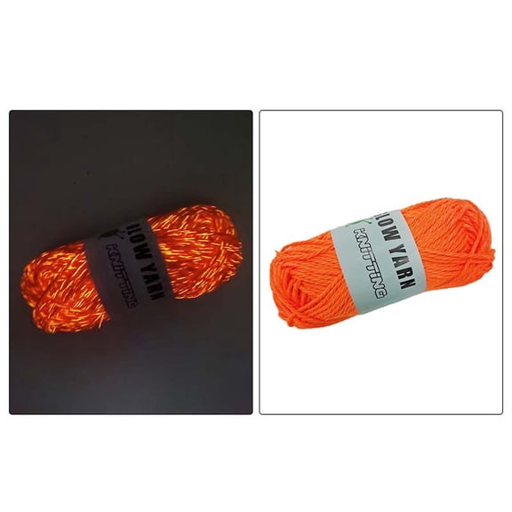 Luminous Glow-in-the-Dark Yarn for Hand-Woven DIY Crafts, Soft Glow Thread